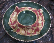 AMERICAN ATELIER NOEL 3399 LARGE CHIP AND DIP SERVER