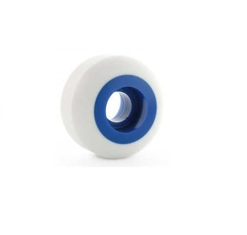 Set 4 Wheels 52mm 97a White/blue Hi-quality