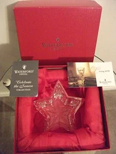 BOXED WATERFORD CELEBRATE THE SEASON STAR VOTIVE CANDLE STICK HOLDER~IRELAND