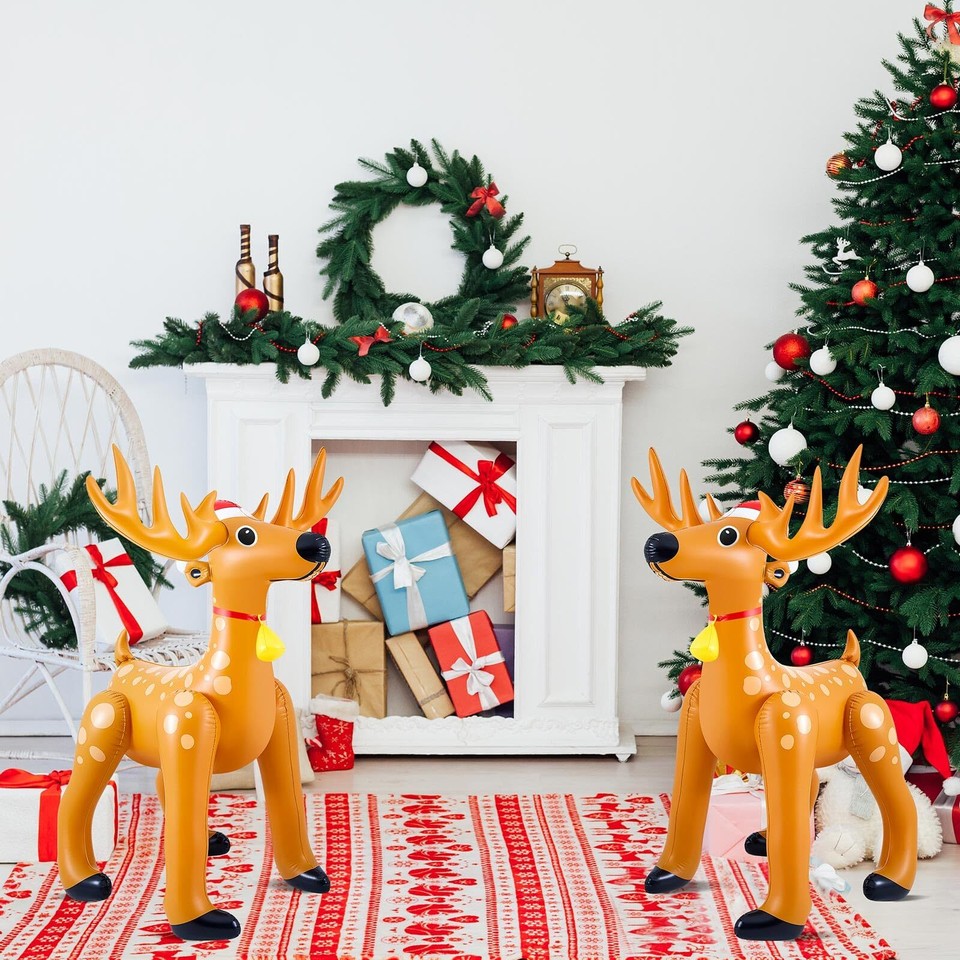 Liliful 63 Inch Giant Inflatable Reindeer Inflatable Animals Deer