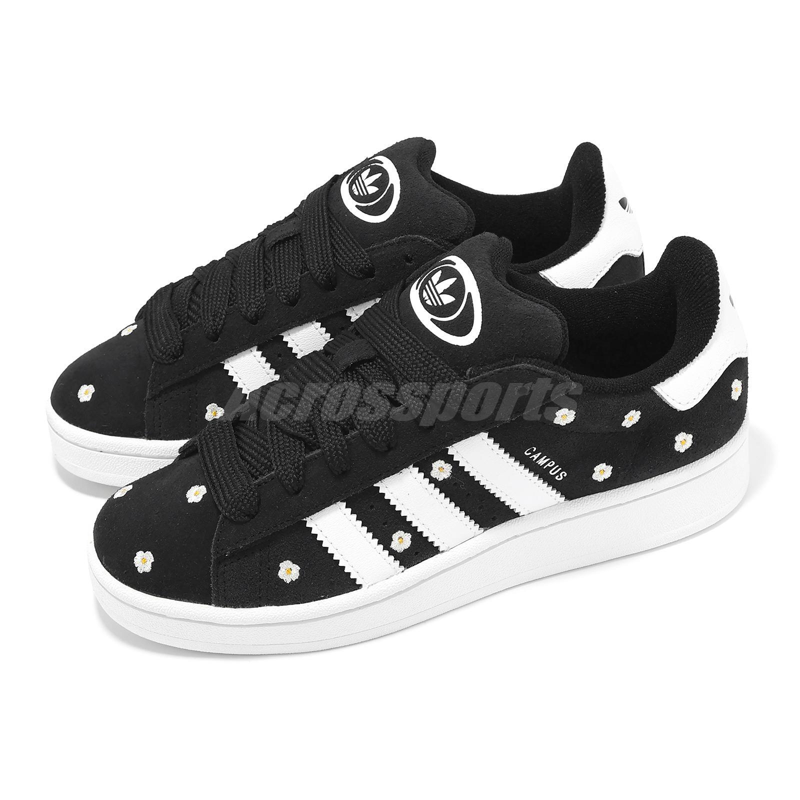 adidas Originals Campus 00s Черные, белые, с цветочной вышивкой, женские повседневные IF9640