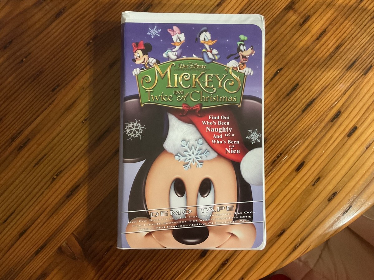 Mickey's Twice Upon A Christmas 2004 Demo VHS, HTF, Rare