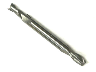 11/64'' CARBIDE END MILL 2 FLUTE DOUBLE END CENTER CUTTING HTC 190-2171 USA