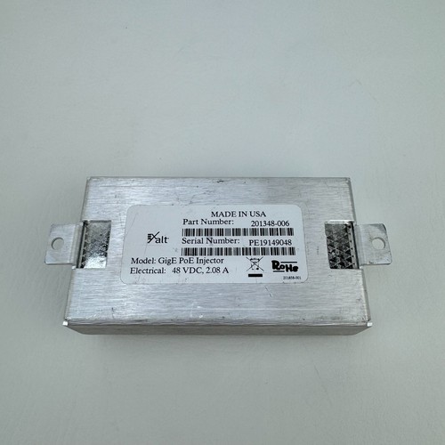 EX ALT 201348-006 Gige PoE Injector 48VDC 2.08A Single Terminal - Photo 5/5