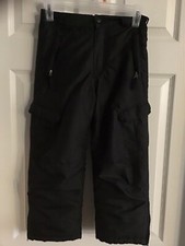 ARCTIC QUEST KIDS CHILDREN SKI SNOW PANTS Sz. M 5/6 Black