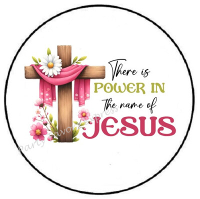#ad #ad THERE IS POWER IN THE NAME OF JESUS ENVELOPE SEALS LABELS STICKERS PARTY FAVORS $1.99