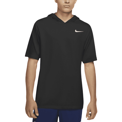 nike dri fit short sleeve hoodie