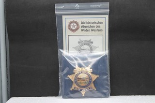 Abzeichen Replik Göde Stern Chief Detectiv New Mexico mit Zertifikat
