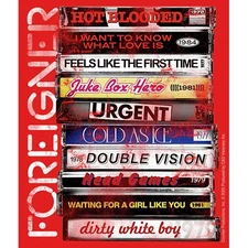 Stickers - C&D Visionary - Foreigner Tapes 4.25"x5" Music Band NEW Decal