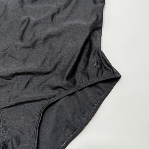 Albion Fit Maria Black One Piece Swimsuit Mesh Detail Strappy Back Size Small - Picture 9 of 14