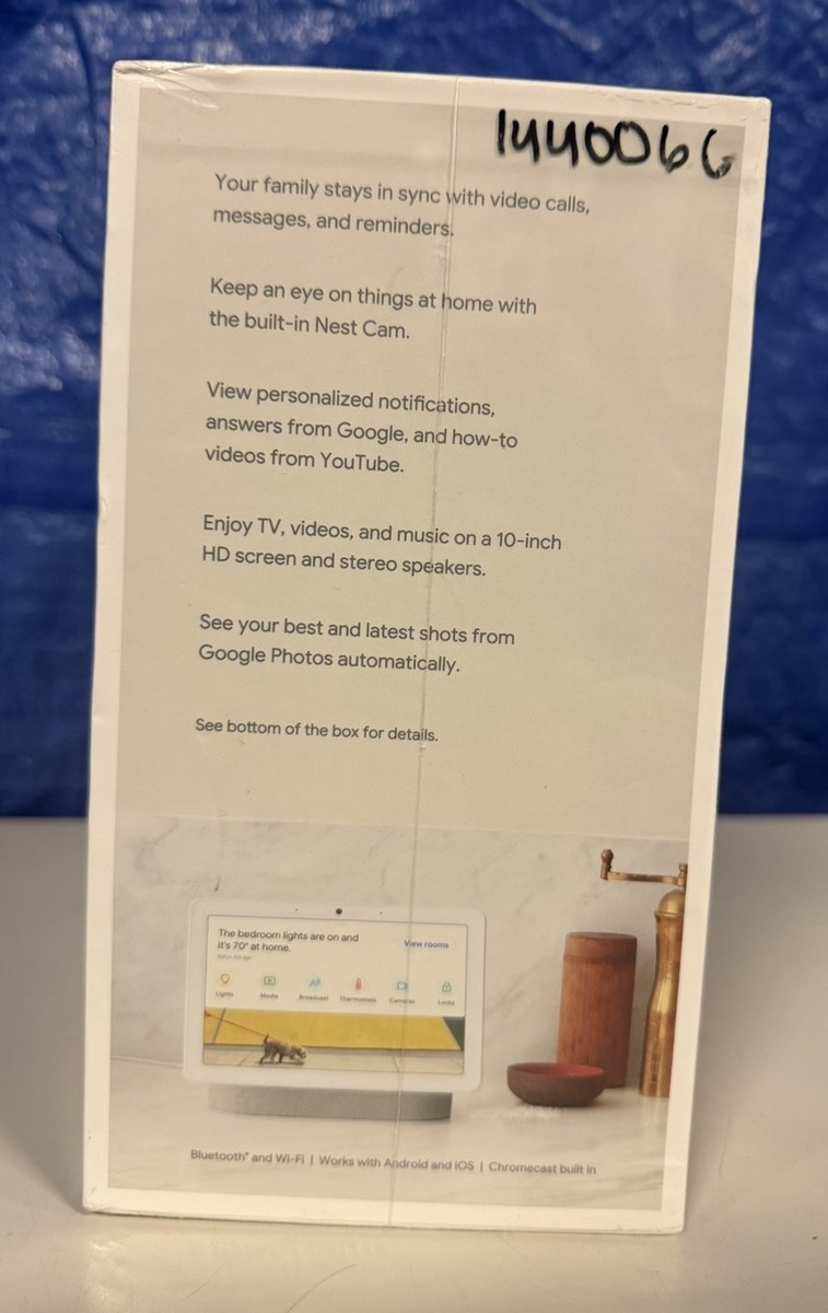 Google Nest Hub Max Smart Speaker - Chalk (GA00426-US) for sale