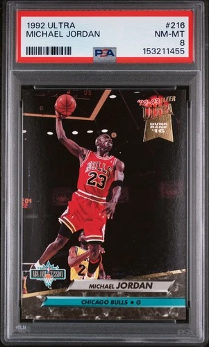 1992-93 Fleer Ultra 🏀 #216 - Michael Jordan - PSA NM-MT 8
