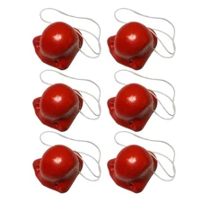 3/6/12pcs Clown Nose Rubber Costume Nose With Strap Halloween Party Decoration