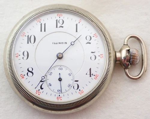 ANTIQUE 16s ILLINOIS GRADE 604 17 JEWEL POCKET WATCH
