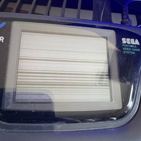 Sega Game Gear Handheld System Black, Tested Non-Working Sonic Hedgehog AC Plug