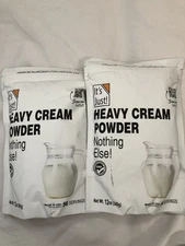 Lot 2 Exp 11/2026 It's Just! Heavy Cream Powder And Nothing Else 12 oz Made USA