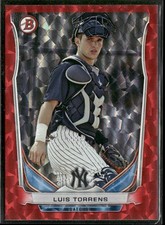 2014 Bowman Draft Top Prospects Red Ice #TP55 Luis Torrens 030/150