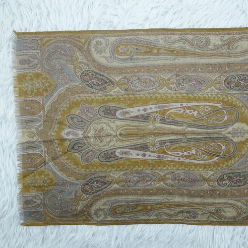 ETRO Milano Paisley Wool Silk Scarf Shawl 52.5" X 19" L23 - Picture 2 of 7
