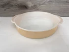 Vintage Fire King #450 Peach Lusterware Deep Pie Dish 8”