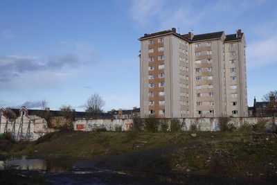 Foto 6x4 Inchkeith Court Edinburgh Tower Block von Leith Walk, neben th c2015