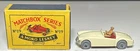 Matchbox Lesney #19 White MGA Sports Car With Box