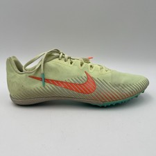 Nike Zoom Rival M 9 Track Field Spike Shoes Neon Yellow Teal Men 10.5 AH1020-700