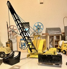 Vintage Tonka Dragline Bucket Shovel Crane - Original and Bulldozer
