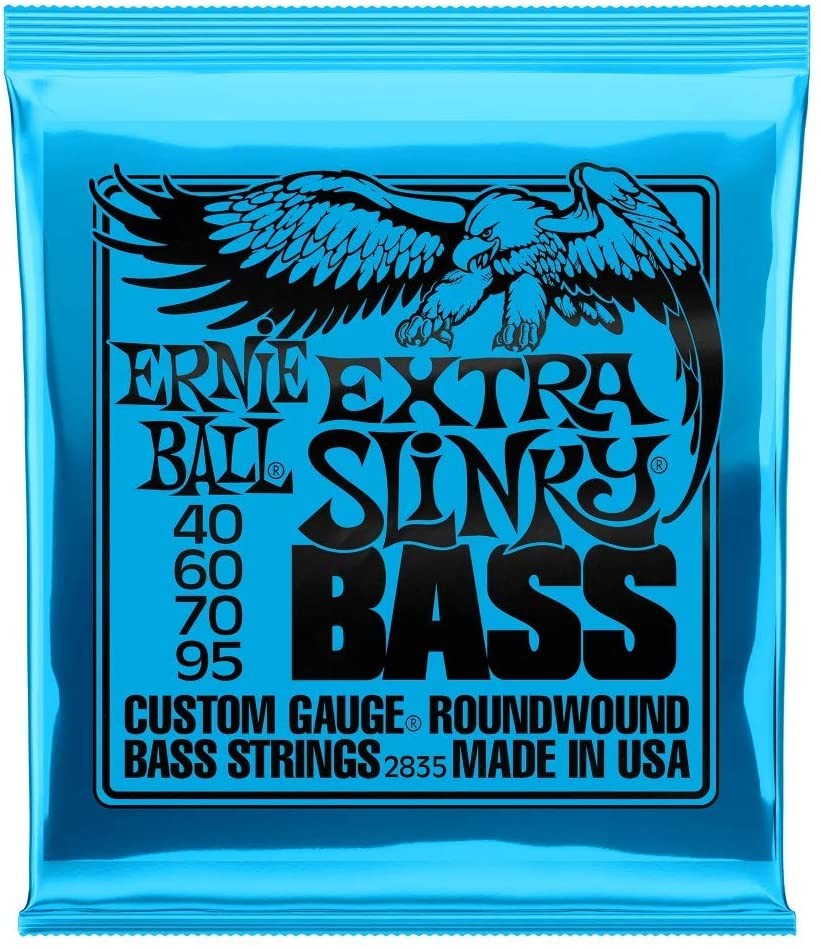 Bass Guitar Strings 40-95 Ernie Ball 2835 Extra Slinky 100% Genuine