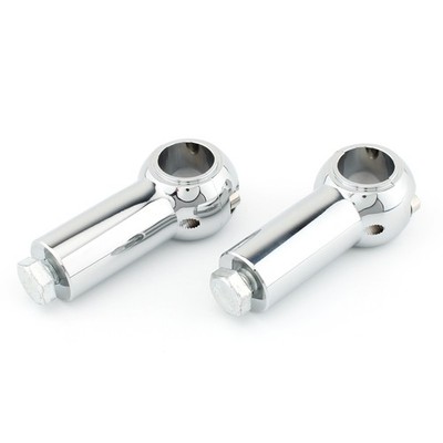 3'' Handlebar Risers Kit Parts For All Motorcycles W/ 1'' Bar Diameters Silver New