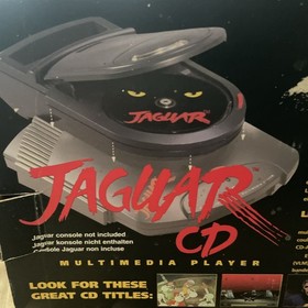 Atari Jaguar Console CD System Attachment Only Black Rare with Box- not tested