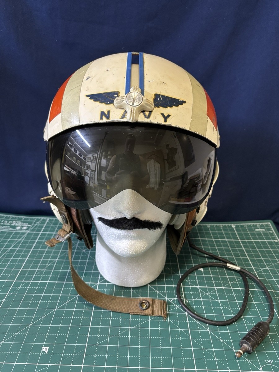 Vietnam War Ear US Navy Named Custom Fighter Pilots Helmet