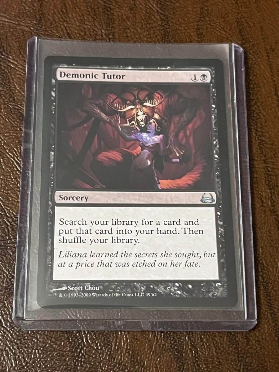 Demonic Tutor Magic: The Gathering Near Mint or Better Uncommon
