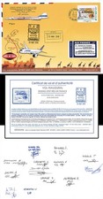 CO-RET85D 2018 FFC "1er AF814 B787 & vols d'essais Concorde à Nairobi" signée éq
