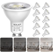 GU10 LED Bulbs Cool White Dimmable 5W, 6500K, 365lm, 50mm x 55mm,