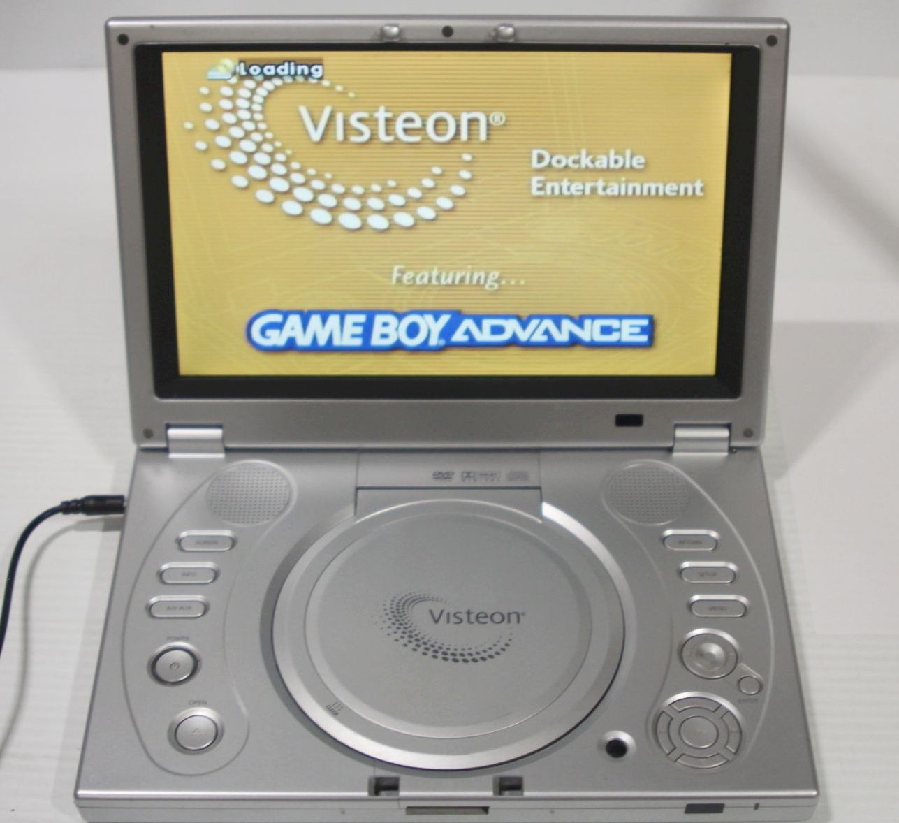 2006 Visteon Nintendo Gameboy Advance GBA Portable DVD Player Console - WORKING!