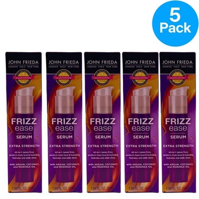John Frieda Frizz Ease Extra Strength Serum Argan Coconut Moringa Oil 1.69oz 5 P