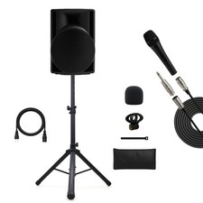 Active 10 Inch 350W PA System   Portable Outdoor Speakers With Bluetooth-New