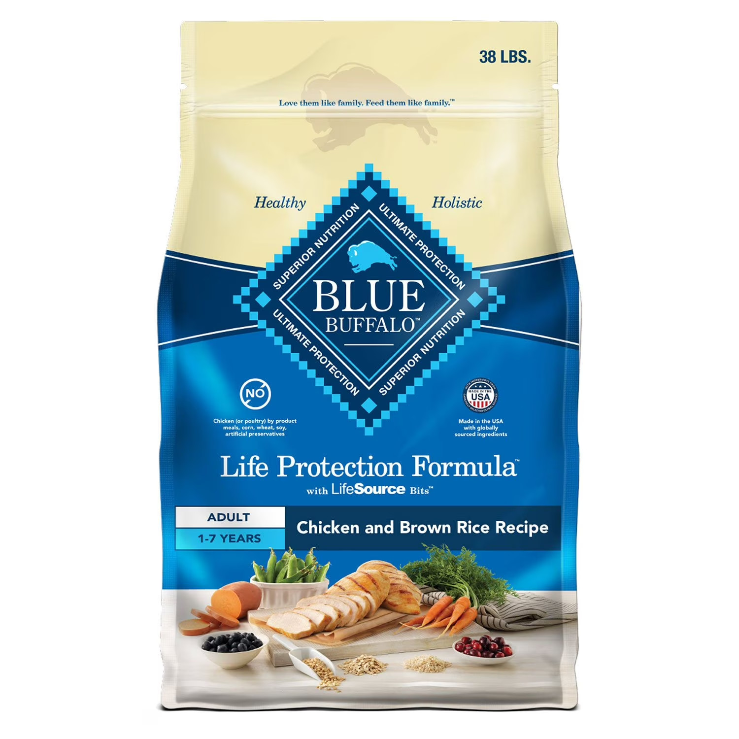 Chicken & Brown Rice 38 Lb Bag