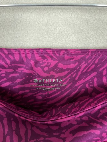 Athleta Damen Tennis Skort Large lila Aced bedruckt 13,5" - Bild 16 von 19