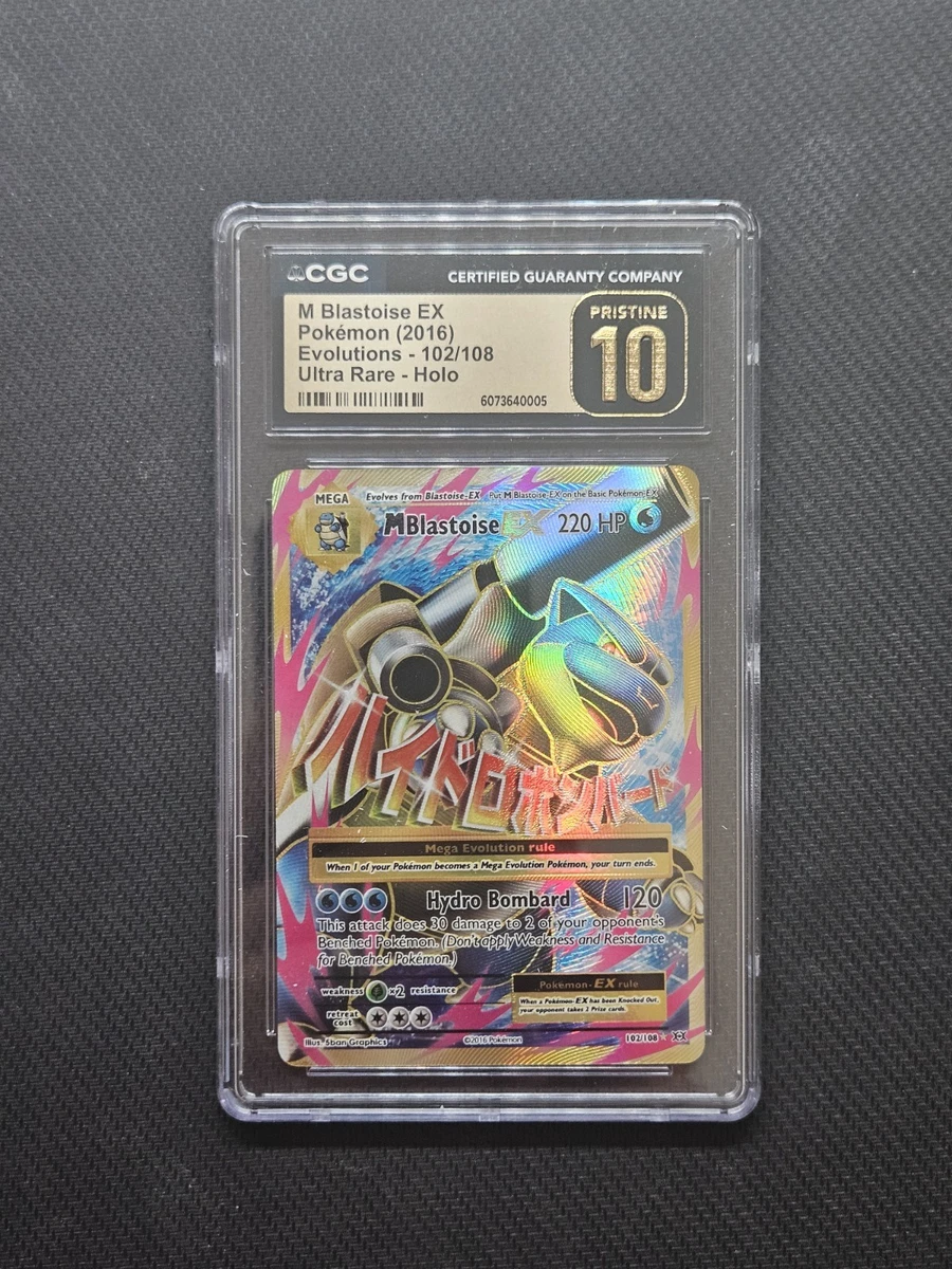 Blastoise Pokémon TCG Grade 10 Evolutions Individual Collectible