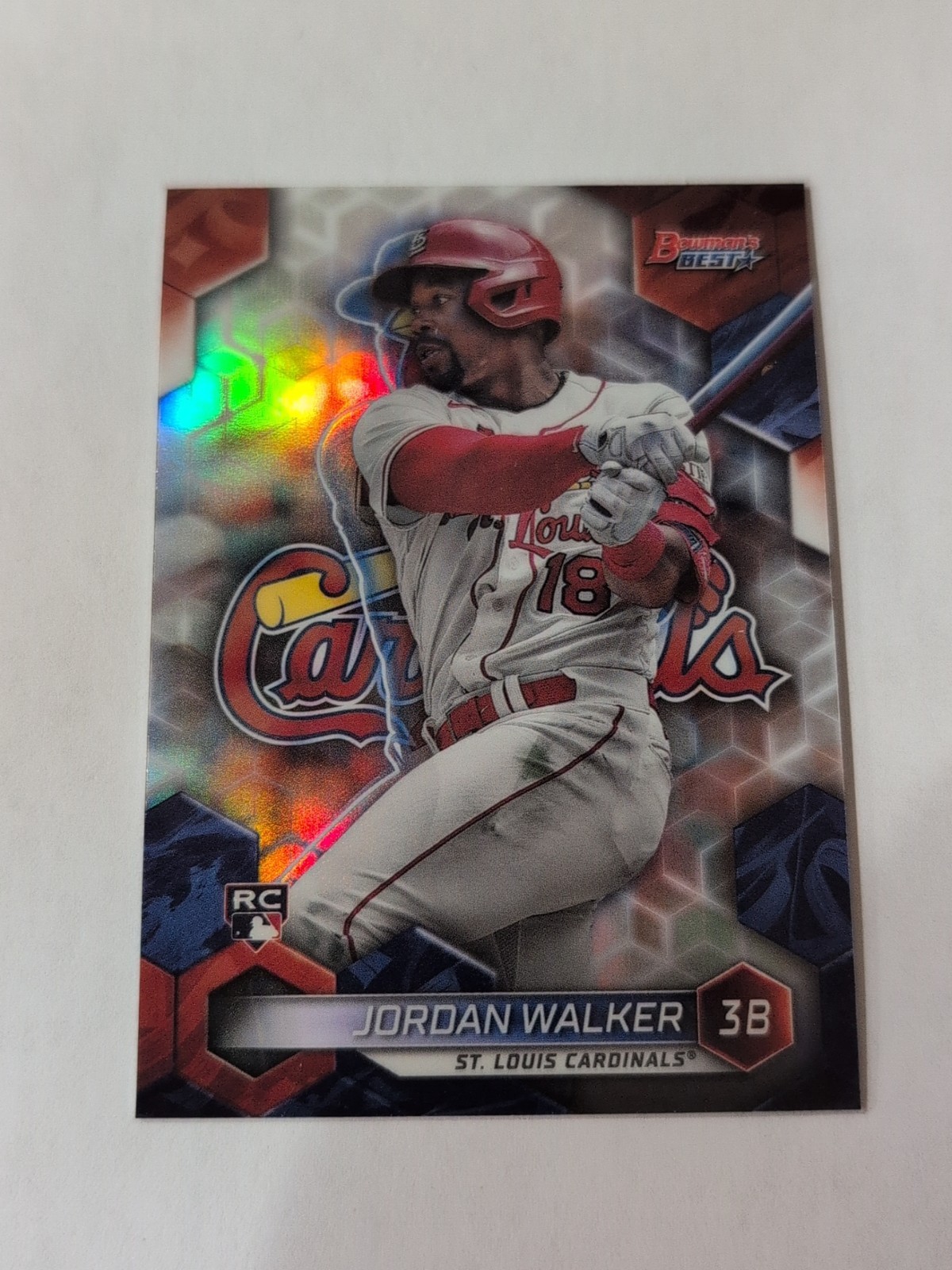 2023 Bowman's Best Jordan Walker Refractor Rookie Card #65 Cardinals