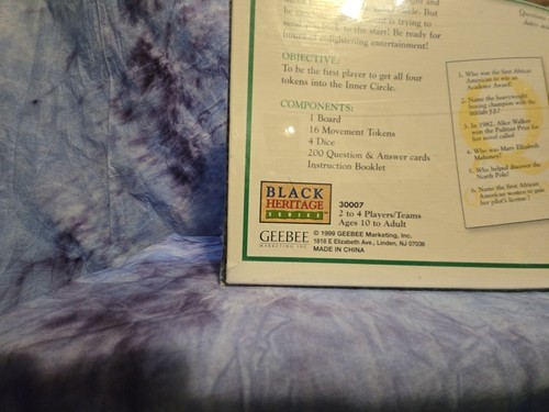 The Black Heritage Trivia Game new sealed in box - Picture 6 of 7