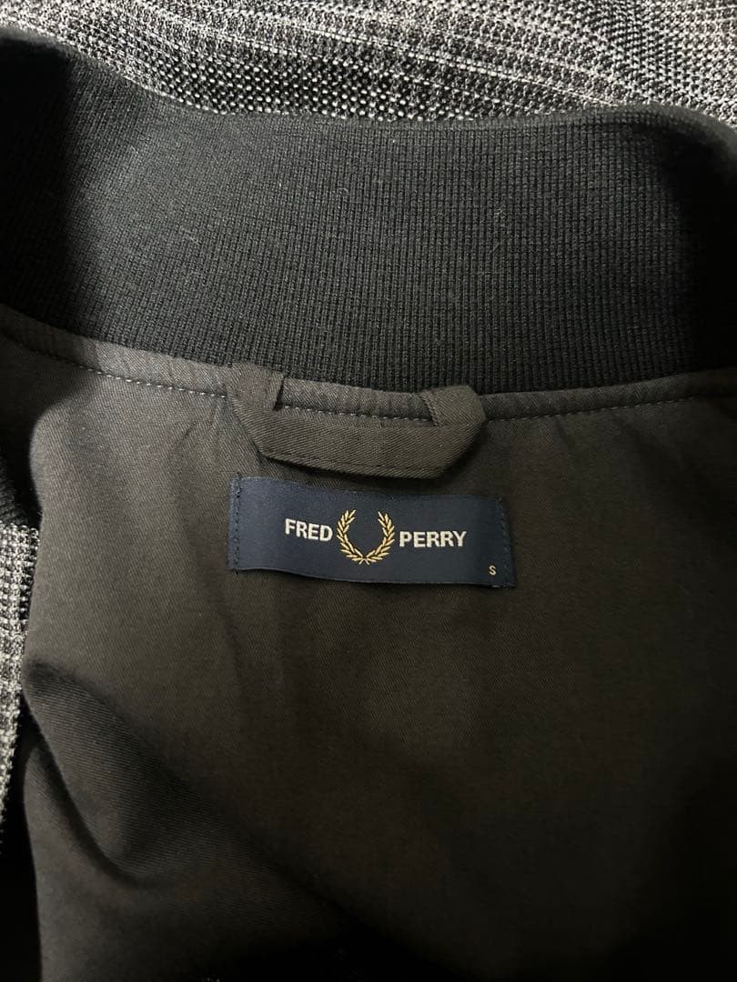 Fred Perry Check Pattern Track Jacket S Near Mint… - image 5
