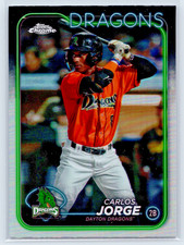 2024 Topps Pro Debut CHROME Carlos Jorge RC #PDC-26 Dayton Dragons