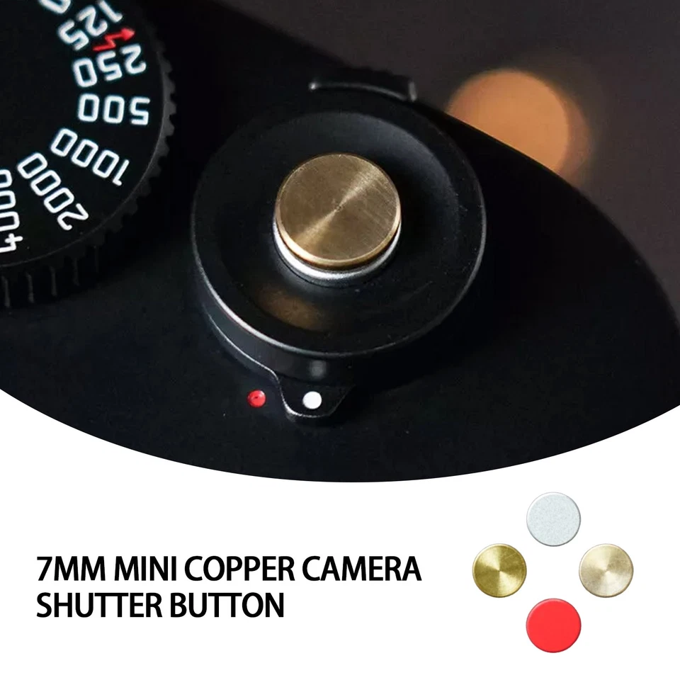 Mini 7mm/8mm Brass White Copper Camera Shutter Release Button for Fujifilm Lei7o - Image 3 of 4