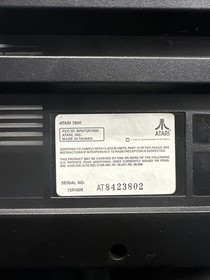 Atari 7800 ProSystem Console, Controllers, Power Supply, Cord/Adapter - Working!