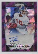 2017 Panini Prizm Rookie Purple Crystals 54/75 Travis Rudolph #RA-TR Auto 1by