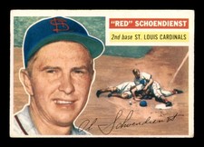 1956 Topps White Back #165 Red Schoendienst   VGEX X2654469