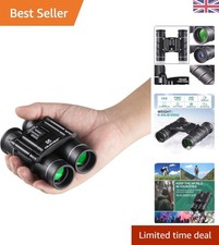 Compact 10x25 Waterproof Binoculars for Bird Watching & Travel - Portable Design