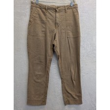 Old Navy Womens Cropped Pants Size 12 Brown Utility Style Good Condition